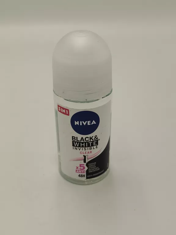 NIVEA INVISIBLE CLEAR BLACK&WHITE ANTYPERSPIRANT DAMSKI KULKA ROLL-ON 50ML