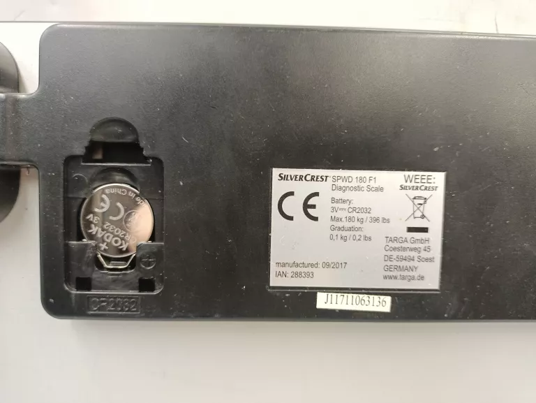 WAGA ŁAZIENKOWA SILVERCREST SPWD 180 F1