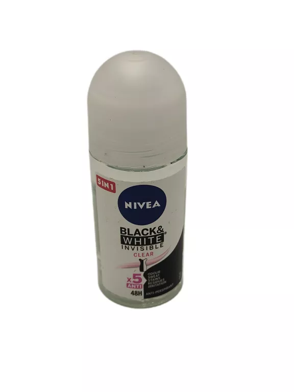 NIVEA INVISIBLE CLEAR BLACK&WHITE ANTYPERSPIRANT DAMSKI KULKA ROLL-ON 50ML