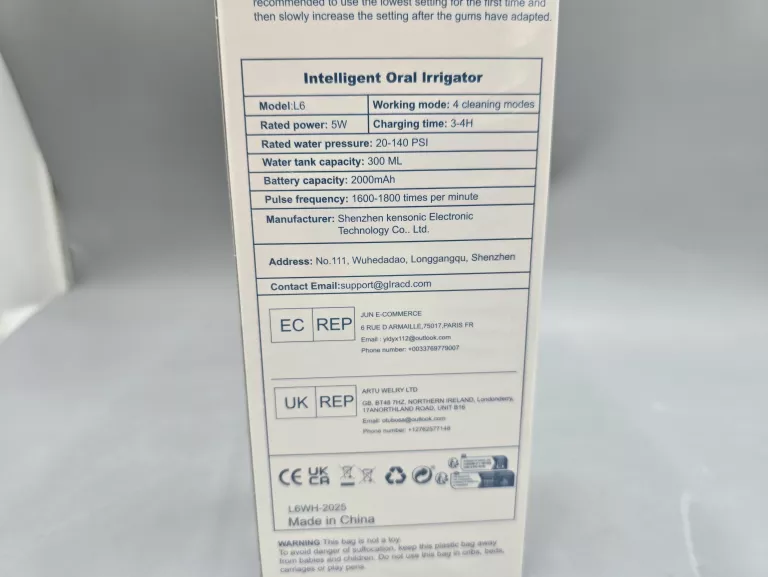INTELLIGENTNY ORAL IRRIGATOR L6