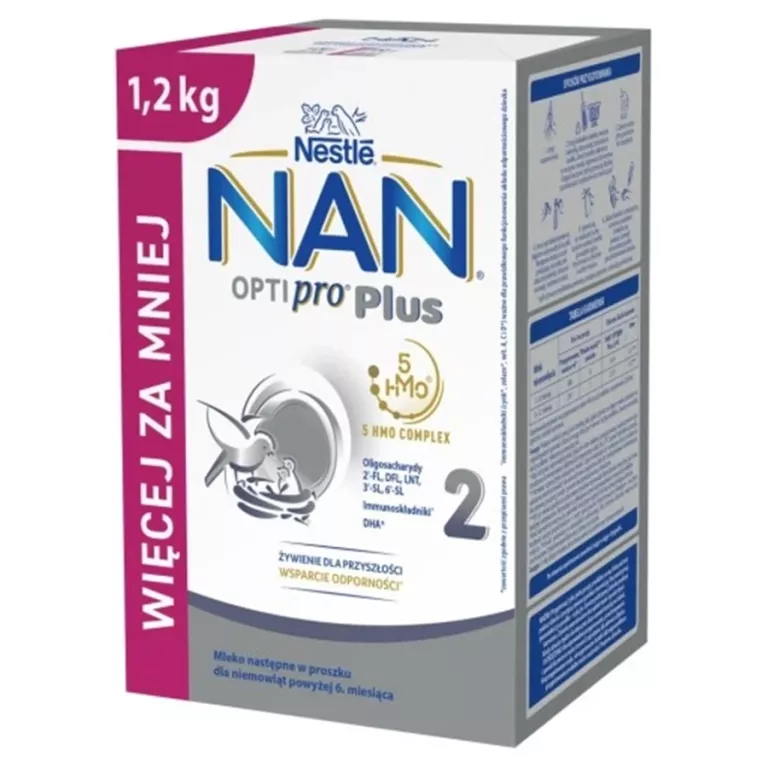 MLEKO NASTĘPNE NESTLE NAN OPTIPRO PLUS 2 1200G DATA 08,2025