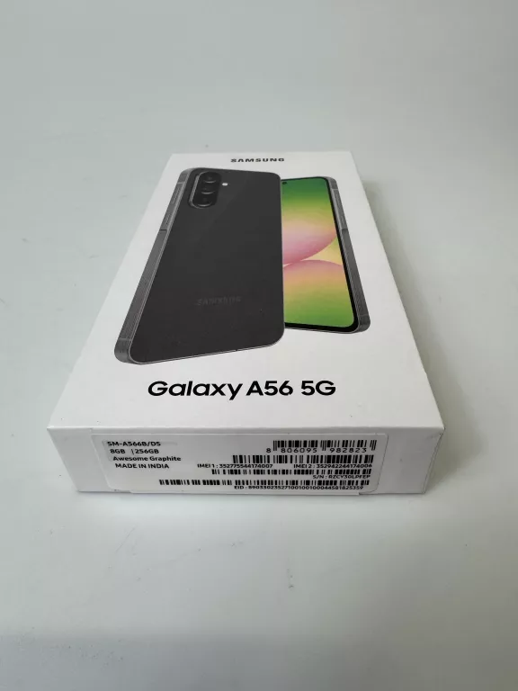 TELEFON SAMSUNG GALAXY A56 KOMPLET FABRYCZNIE ZAMKNIETY ! OPIS !