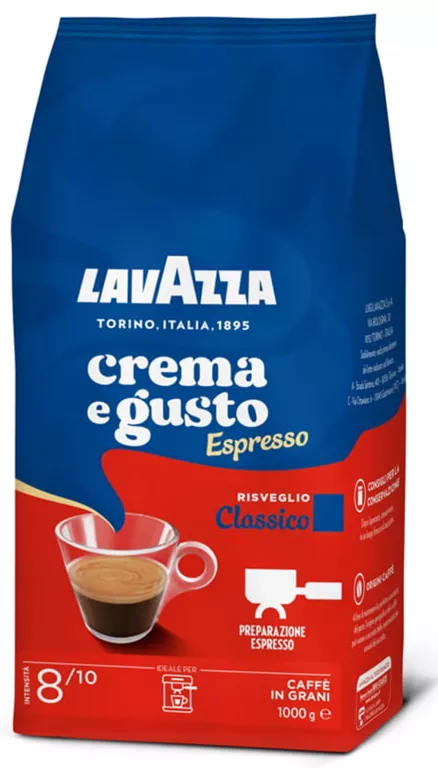 KAWA ZIARNISTA MIESZANA LAVAZZA CREMA E GUSTO CLASSICO 1000 G 800007003897