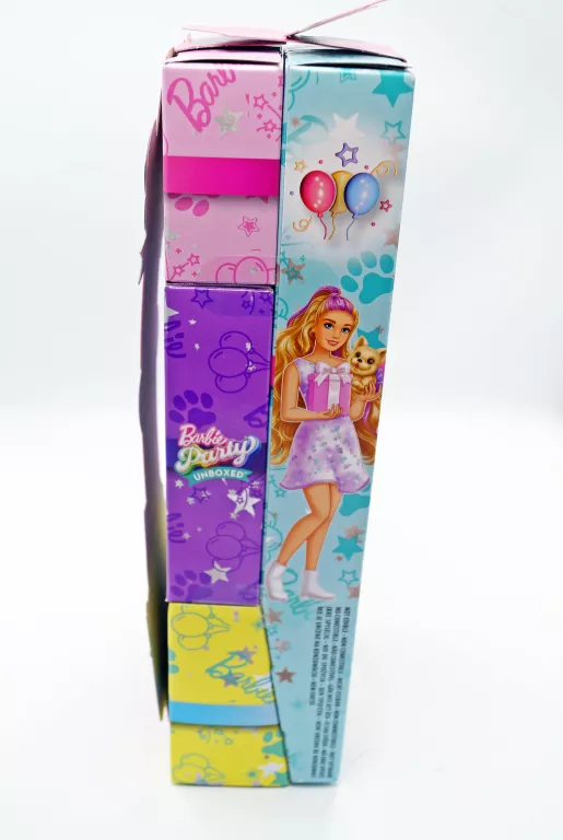 MATTEL BARBIE PARTY UNBOXED REVEAL – ZESTAW 10 NIESPODZIANEK Z LALKĄ