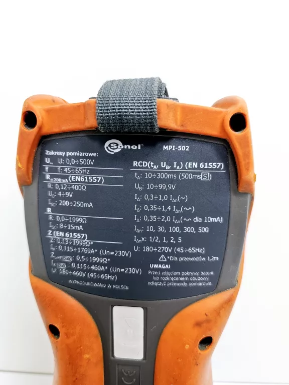 SONEL MPI 502 WIELOFUNKCYJNY MIERNIK PARAMETRÓW INSTALACJI ELEKTRYCZNEJ