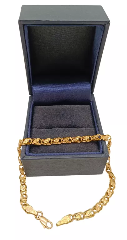 PIĘKNA ZŁOTA BRANSOLETKA DŁ.18 14K!!!!
