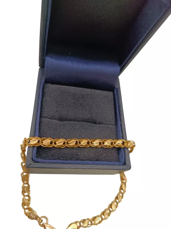 PIĘKNA ZŁOTA BRANSOLETKA DŁ.18 14K!!!!