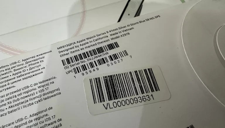 STARTWATCH APPLE WATCH SERIES 9 41 MM SREBRNY
