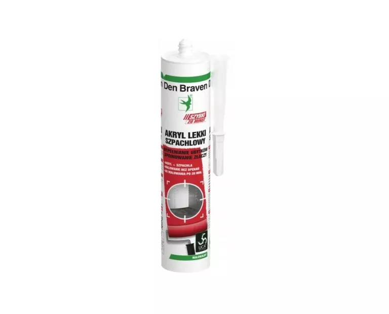 AKRYL LEKKI SZPACHLOWY BIAŁY 280ML DEN BRAVEN
