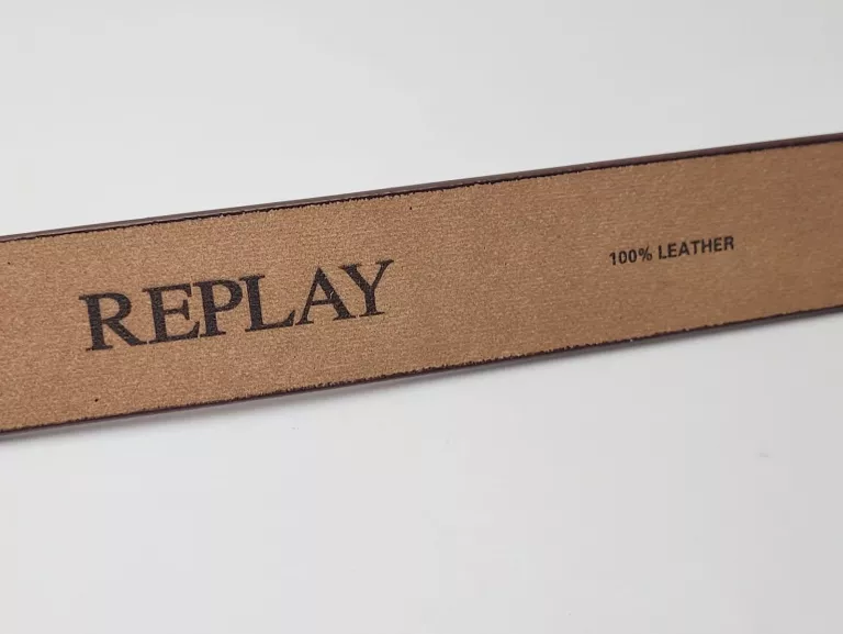 PASEK DAMSKI SKÓRZANY REPLAY AW2627 BRĄZOWY 95CM