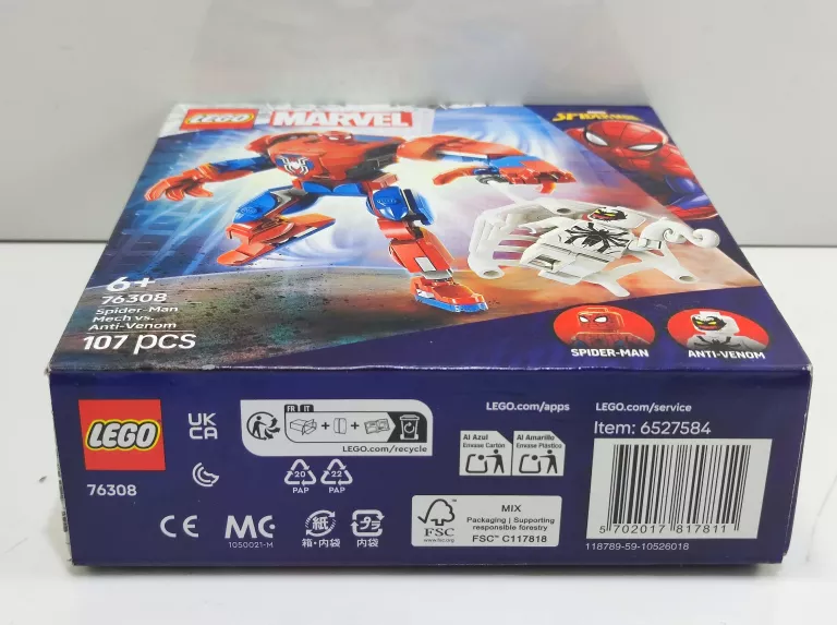 LEGO MARVEL MECH SPIDER-MANA KONTRA ANTI-VENOM 76308