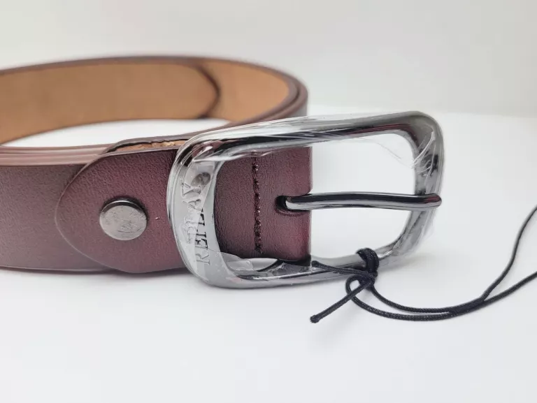 PASEK DAMSKI SKÓRZANY REPLAY AW2627 BRĄZOWY 95CM