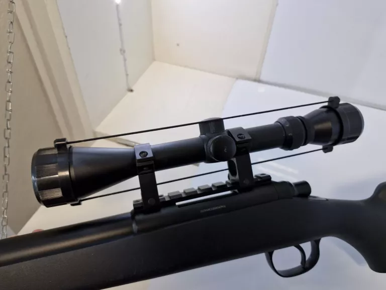 KARABIN SNAJPERSKI ASG WELL MB03A CZARNY SPRĘŻYNOWY + LUNETA 3-9X40