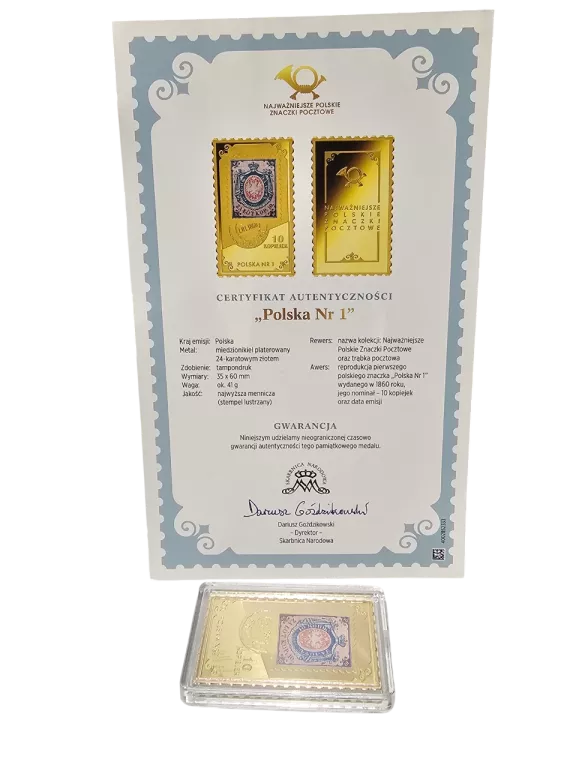 polski-znaczek-pocztowy-polska-nr-1-certyfikat-wp-167-slubice
