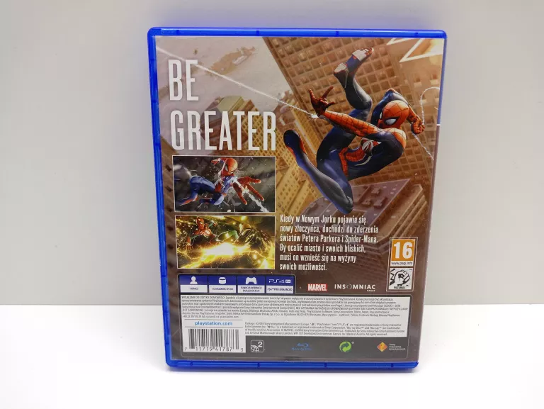 GRA NA PS4 MARVEL SPIDER-MAN