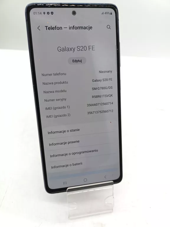 TELEFON SAMSUNG GALAXY S20 FE 6 GB / 128 GB 4G
