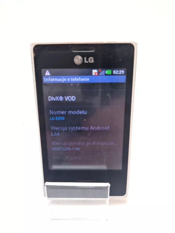 SMARTFON LG OPTIMUS L3 E400 512 MB / 1 GB 4G (LTE) BIAŁY