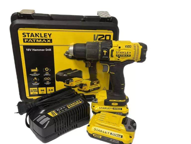 WKRĘTARKA STANLEY FATMAX SFMCD711 18V V20 2AH ZESTAW