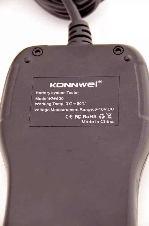 ZNAMIENITY TESTER DO BATERII AKUMULATORÓW 12V KONNWEI KW600 SUPER STAN