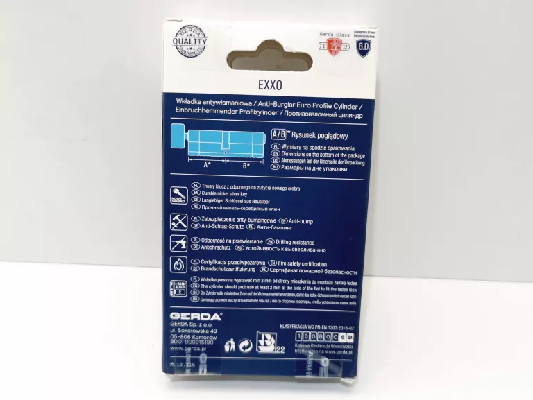 WKŁADKA GERDA EXXO G40 X 50 MM NIKIEL KOMPLET
