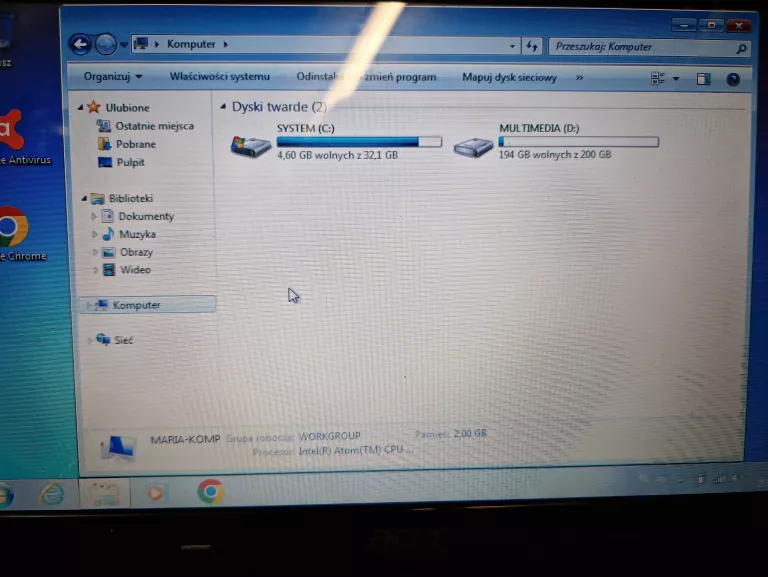 LAPTOP ACER ASPIRE ONE D257 2GB/250GB