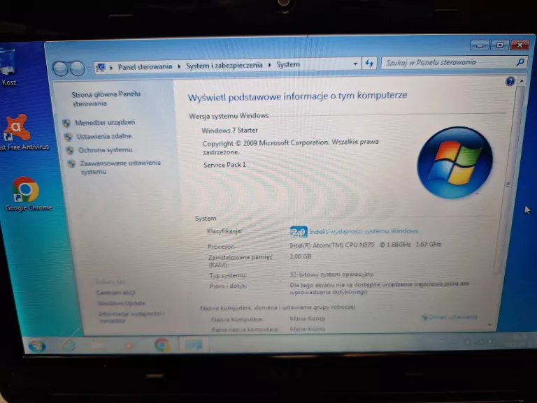 LAPTOP ACER ASPIRE ONE D257 2GB/250GB