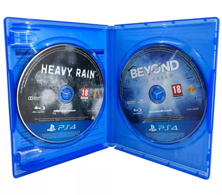 GRA PS4 THE HEAVY RAIN + BEYOND: DWIE DUSZE 2 PŁYTY