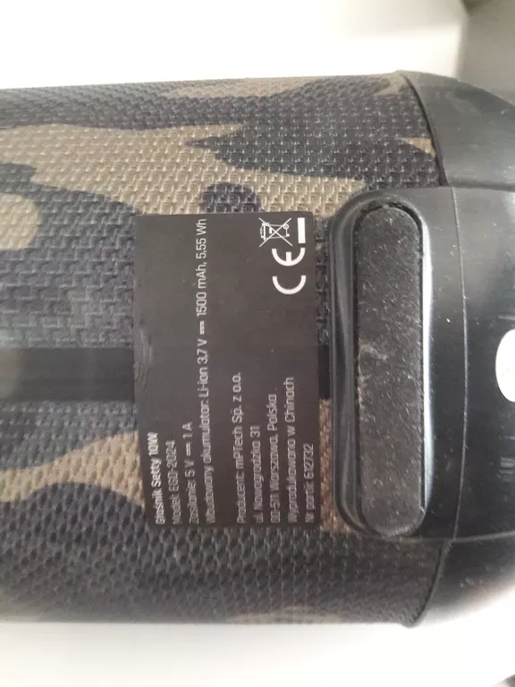 GŁOŚNIK PRZENOŚNY BLUETOOTH SETTY EGD-2024