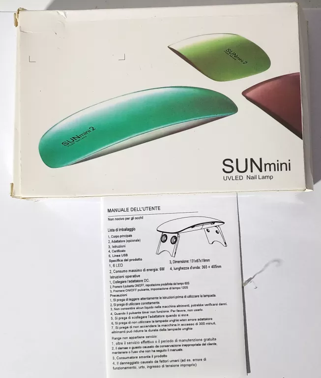 MINI LAMPA UV DO PAZNOKCI