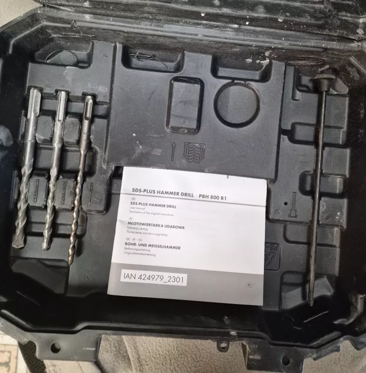 MŁOTOWIERTARKA PARKSIDE PBH 800B1 WALIZKA