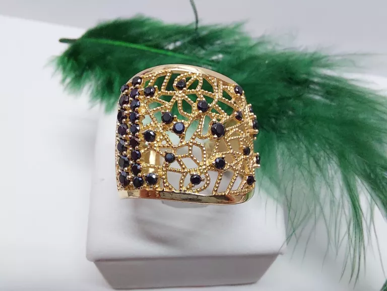 sliczny-zloty-pierscionek-585-fala-czarne-kamyki-501g-r15-mickiewicza-6019-bielsk-podlaski