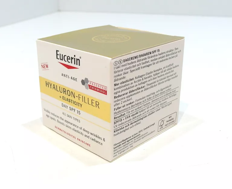 EUCERIN HYALURON-FILLER + ELASTICITY KREM NA DZIEŃ SPF15, 50 ML