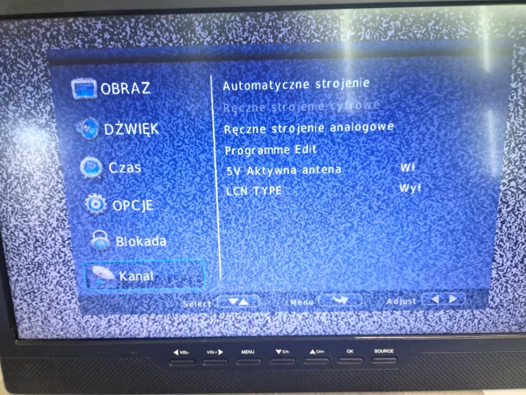 TELEWIZOR PRZENOŚNY DO AUTA, NA KEMPING 14 CALI