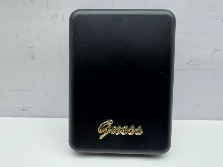 GUESS POWERBANK INDUKCYJNY 5W, 3000MAH, MAGSAFE, CZARNY, MOCNY