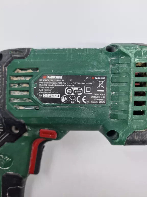 MŁOTOWIERTARKA PARKSIDE PBH 800B1 WALIZKA