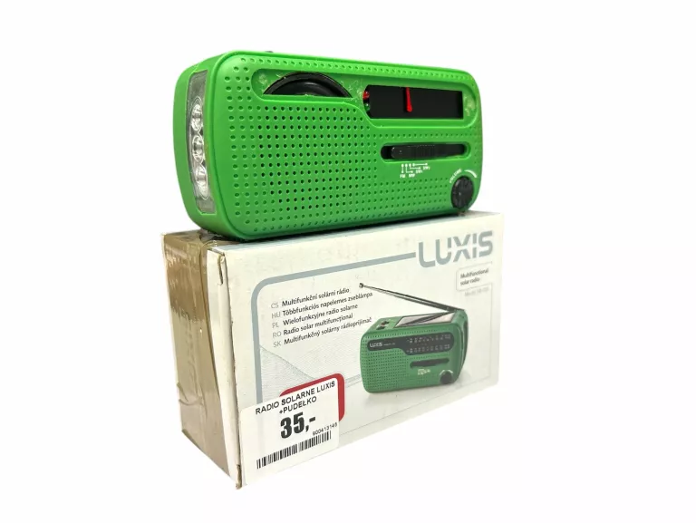 RADIO SOLARNE LUXIS +PUDEŁKO
