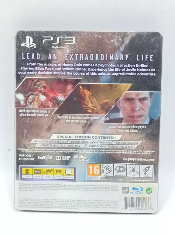 BEYOND TWO SOULS SPECIAL EDITION PS3 STEELBOOK