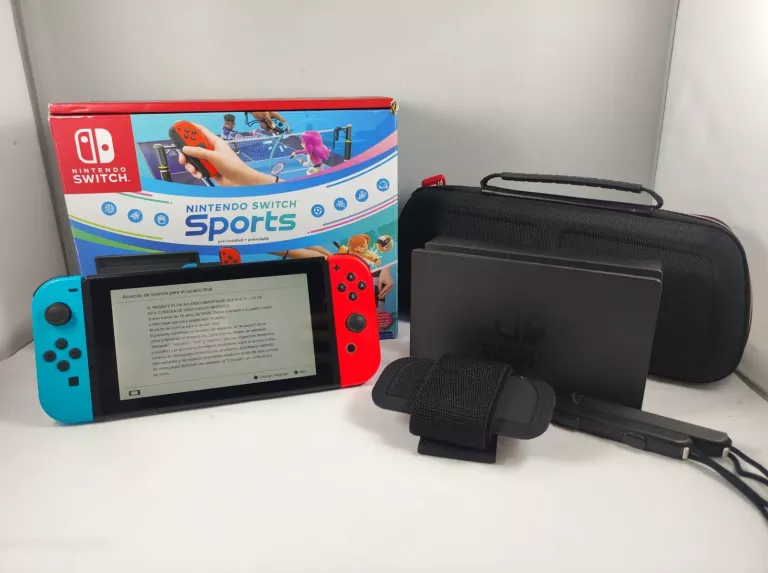 KONSOLA NINTENDO SWITCH SPORTS HAC-001 ETUI GWARANCJA KOMPLET