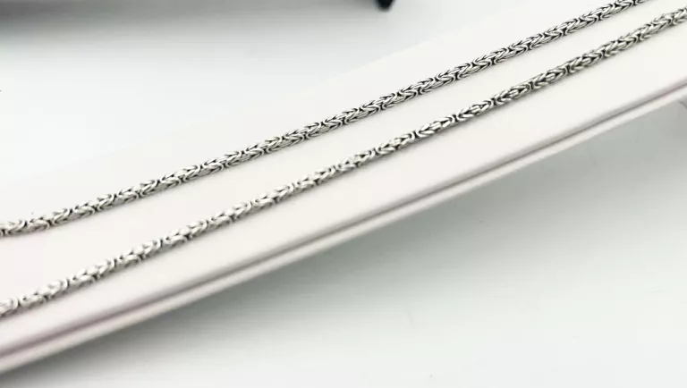 SREBRO ŁAŃCUSZEK KRÓLEWSKI 13,10G 925 54CM