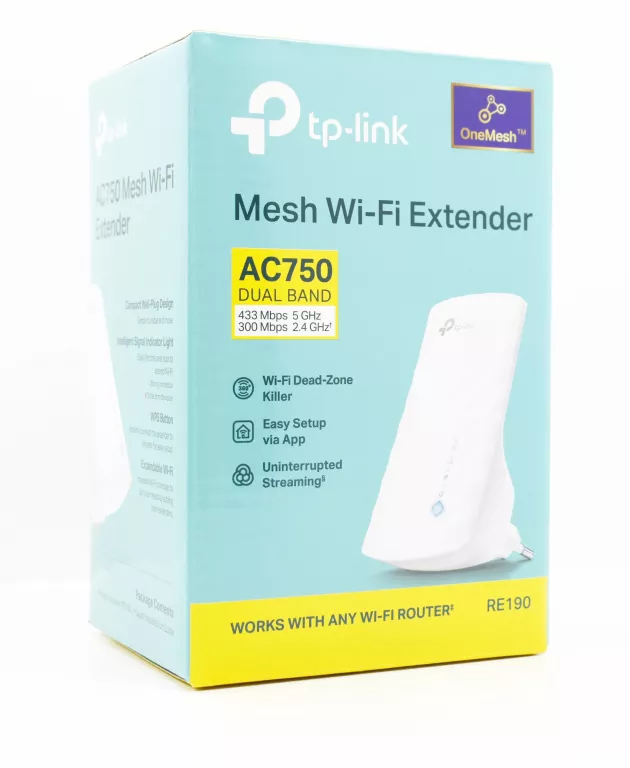 WZMACNIACZ SYGNAŁU ZASIĘGU WIFI TP-LINK RE190