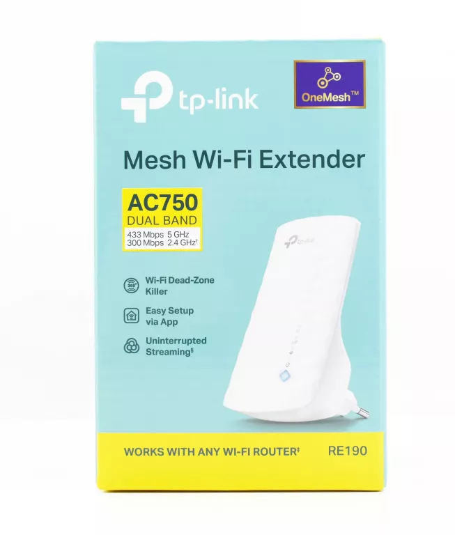 WZMACNIACZ SYGNAŁU ZASIĘGU WIFI TP-LINK RE190