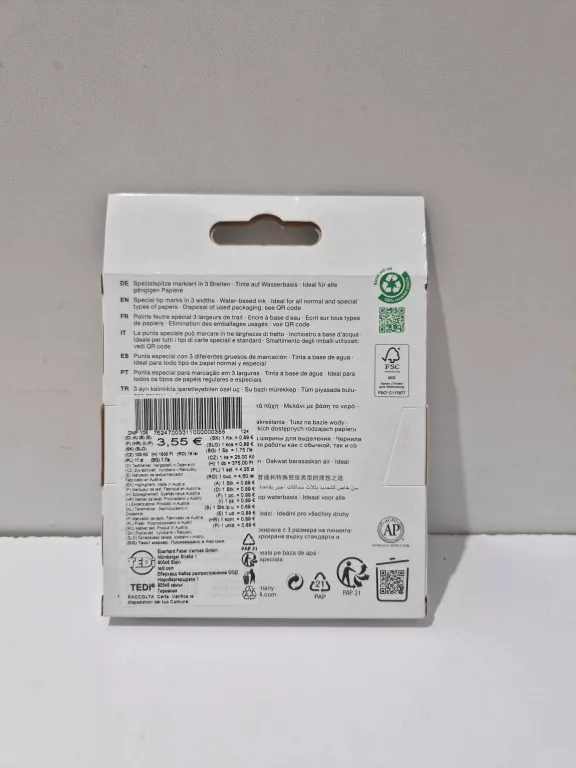 FABER CASTEL TEXTLINER PASTEL 4SZT