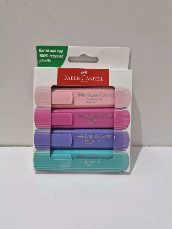 FABER CASTEL TEXTLINER PASTEL 4SZT
