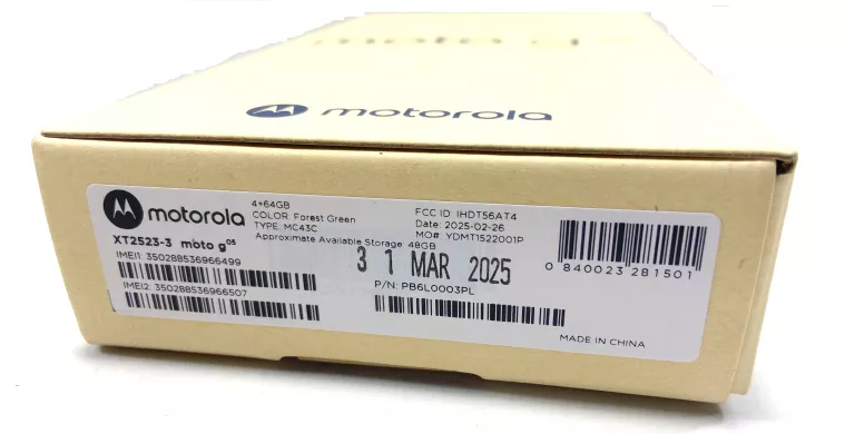 ZAPLOMBOWANY MOTO G05 4/64GB
