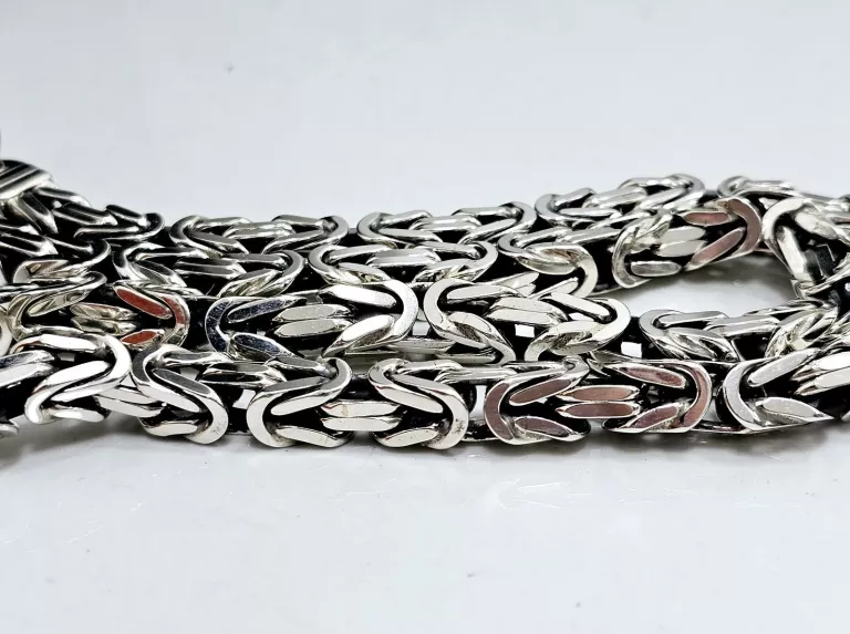 NOWY SREBRNY ŁAŃCUCH KRÓLEWSKI 925 144,70G 60CM