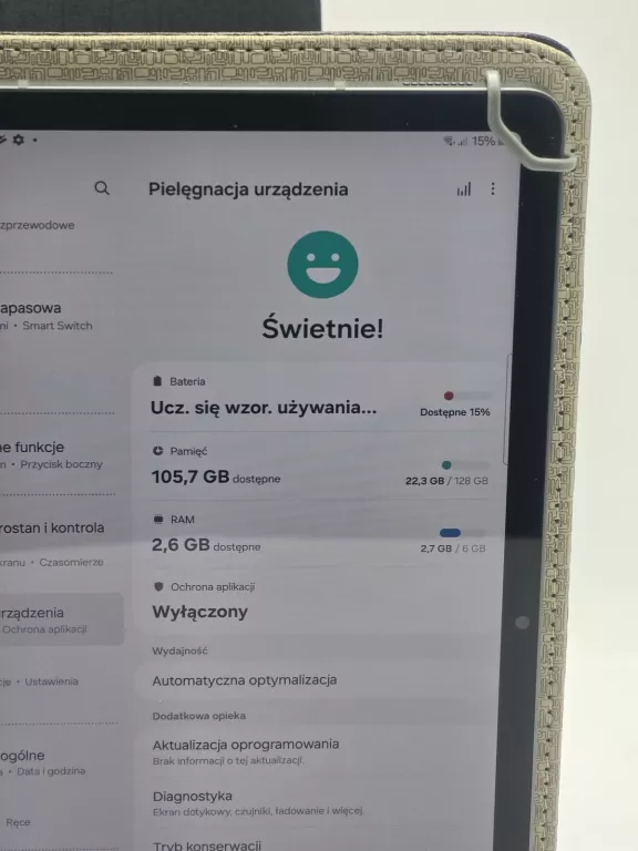 TABLET SAMSUNG TAB S9 FE 5G 6/128GB + KLAWIATURA/ETUI