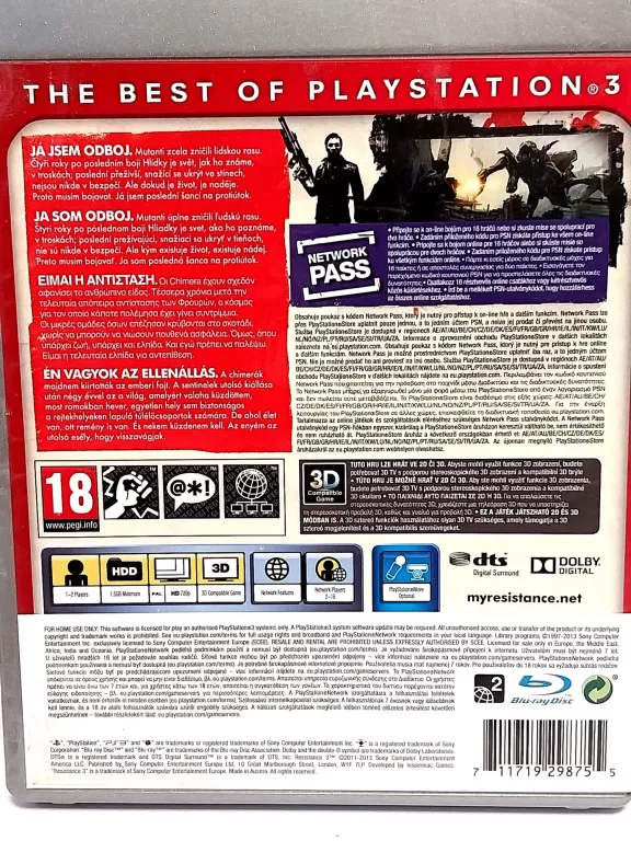 GRA PS3: RESISTANCE 3