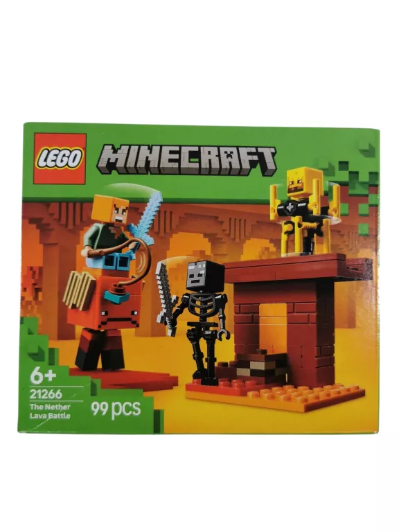 KLOCKI LEGO MINECRAFT 21266 BITWA NA MOŚCIE NETHERU