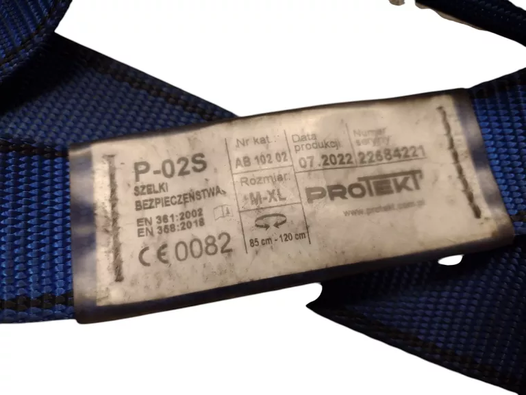 SZELKI PROTEKT P-02S Z PASEM M-XL