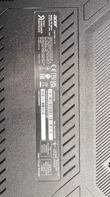 LAPTOP ACER NITRO V16 N24C4 RTX 4050 RYZEN 5